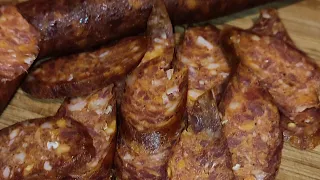 Sremska kobasica-Recept(Sremska smoked sausage-Recipe)