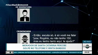 Morador de Santa Catarina irrita bandidos durante tentativa de golpe