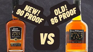 NEW Evan Williams 1783 Bourbon 90 Proof vs OLD 86 Proof