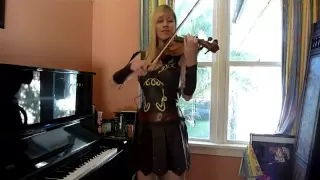 Lara plays the Xena Warrior Princess theme IN COSTUME (violin cover)