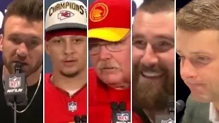 Super Bowl Postgame Press Conference Interviews with BOTH Chiefs + 49ers via NFL #superbowl #nfl