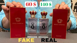 Fake vs  Real Dolce & Gabbana Q EDP Perfume 100 ml