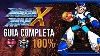 Megaman X Guía Completa 100% | Ubicaciones Corazones, Armadura, Tips y Secretos... etc.