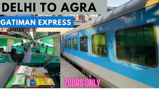 170+ kmph speed  |DELHI To AGRA CANTT With GATIMAN Express Train | India's Superfast Express train.