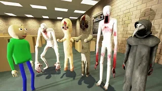 SCP ГОНЯЮТСЯ ЗА НАМИ В ШКОЛЕ БАЛДИ СЦП ► Garry's Mod