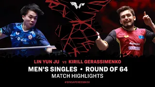 Lin Yun-Ju vs Kirill Gerassimenko | MS R64 | Singapore Smash 2024