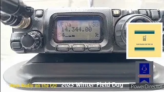 Winter Field Day 2023  : Yaesu FT-817ND Operating QRP Portable with Speaker Wire Antenna! #hamradio