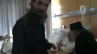 Старец Рафаил с братией посетили Патриарха Иринея Иерусалимского в больнице, в Афинах 3 09 2019 г