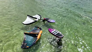 Une belle journée de Wing Foil à Landéda en Bretagne