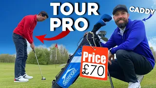 Can a tour pro BREAK PAR with £70 golf clubs!?