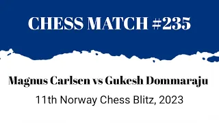 Masterclass endgame! Magnus Carlsen vs Gukesh Dommaraju • 11th Norway Chess Blitz, 2023