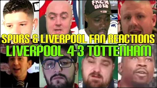 SPURS & LIVERPOOL FANS REACTION TO LIVERPOOL 4-3 TOTTENHAM | FANS CHANNEL