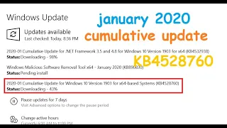 Cumulative Update for Windows 10 Version 1903 for x64 based Systems KB4528760