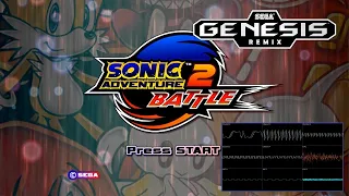 Sonic Adventure 2 - Live and Learn Sega Genesis remix (Sonic 1 version) [Oscilloscope view]