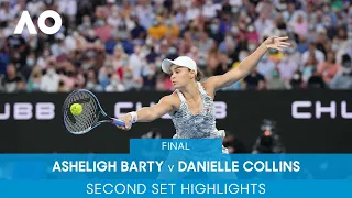 Ashleigh Barty v Danielle Collins 2nd Set Highlights (F) | Australian Open 2022