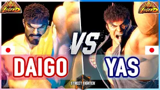 SF6 🔥 Daigo (Ryu) vs Yas (Ryu) 🔥 Street Fighter 6