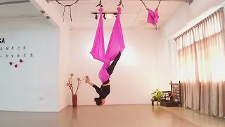 Aerial yoga aerial dance  空中瑜伽 空瑜舞韵  展布篇~展翅 劈腿 飞翔 倒挂