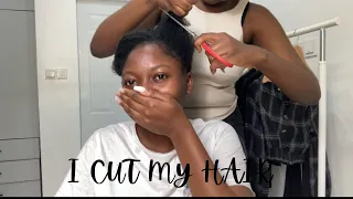 I cut my HAIR (ft my sister)...