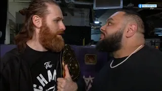 Bronson Reed confronta y ataca a Sami Zayn en Backstage - WWE Raw 22/04/2024 (En Español)