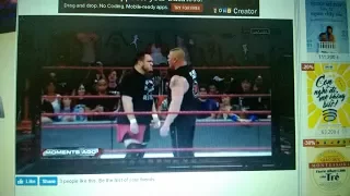 Brock Lesnar & Samoa Joe brawl 12/6/2017