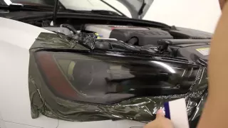 HOW TO:  Tint / Smoke Headlights using vinyl overlays | DIY