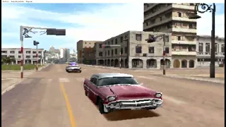 High speed chase of an expensive 1955 Chevrolet Bel Air in Havana Cuba in the game Driver 2 Part 13