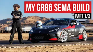 GR86 Build Part 1: First Burnouts, Studio RSR Half Cage, Sparcos, E-Brake, Seibon Carbon, And More