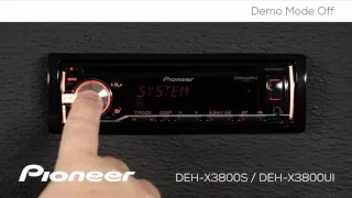 How To - DEH-X3800S - Demo Mode Off