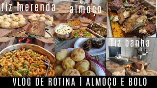 VLOG | FIZ BANHA | COSTELA BOVINA ASSADA + ALMOÇO COMPLETO | PÃO DE QUEIJO E BOLO MESCLADO