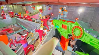 Nerf War | Amusement Park Battle 68 (Nerf First Person Shooter)