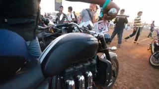 2014 Triumph Rocket III Start-up and Revving at India Bike Week 2014