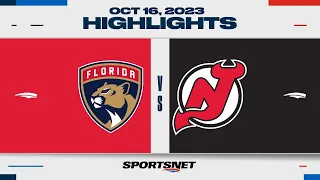 NHL Highlights | Panthers vs. Devils - October 16, 2023