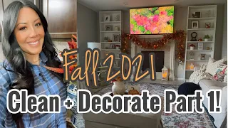 ✨ New! Fall 2021 Clean + Decorate Part 1 | Fall Decorating Ideas | Diy Designer Fall Garland