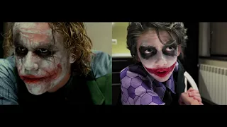 Scene from movie "The Dark Knight 2008" Impression of Heath Ledger "Joker" 2 #impression #moviescene