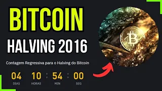 SEGUNDO HALVING DO BITCOIN DE 2016 I BTC É POP I COMPRE BITCOIN BARATO MEGA OPORTUNIDADE AGORA