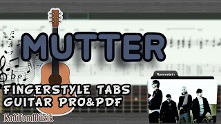 Rammstein-Mutter Easy Fingerstyle Guitar Tutorial Tabs