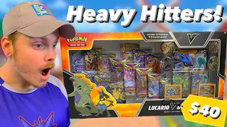 Opening THREE Sam's Club Exclusive Pokemon Heavy Hitters Premium Collections!