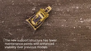The Komatsu D375A mining dozer is engineered to minimize planned downtime