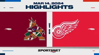 NHL Highlights | Coyotes vs. Red Wings - March 14, 2024