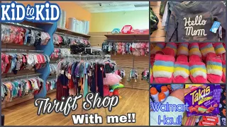 Kid to Kid Thrift Store Shop with me | Walmart Haul