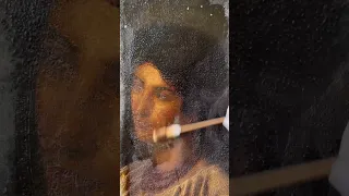 Cleaning painting #restoration