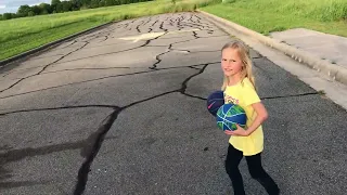 Scarlett and Sarah's Double Dribble Challenge