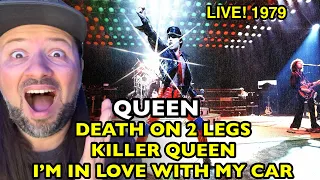 QUEEN Death On 2 Legs/Killer Queen/I'm In Love With My Car LIVE 1979 HAMMERSMITH ODEON | REACTION