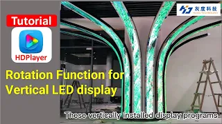 Huidu Controller A5 Tutorial of LED Display Rotation Setup in HDPlayer