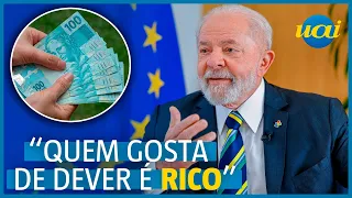 Lula: 'Rico tem duas alegrias: pegar dinheiro emprestado e não pagar'