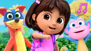 Dora's Sing Along Song Marathon! w/ Swiper & Boots 🎶 Circle Time Songs | Dora & Friends