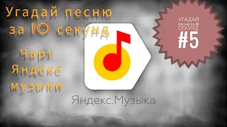 Угадай песню за 10 секунд #5 | чарт яндекс музыки