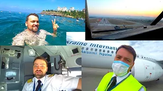 A Day in life of an Airline Pilot. Flight to Antalya. Motivation.