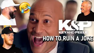 Key & Peele - How to Ruin a Joke REACTION!! | OFFICE BLOKES REACT!!