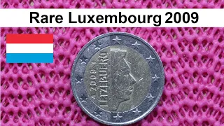 rare 2009 Luxembourg 2 Euro Coin Roll Hunting 15D